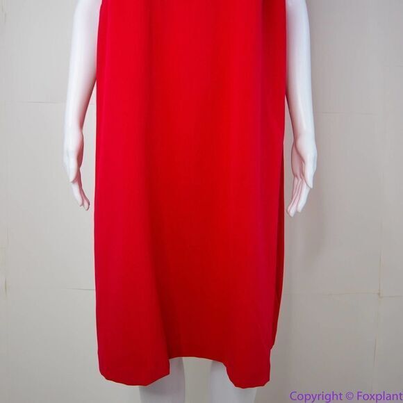 NEW Julia Jordan red sleeveless shift dress with mental cut-out detail, 16 - Picture 7 of 16